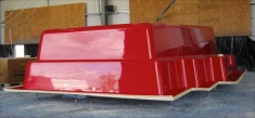 Fibreglass Red Shell